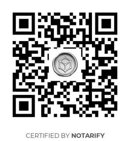 QR Code certificazione Notarify