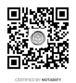 QR Code certificazione Notarify