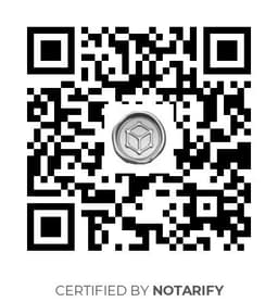 QR Code certificazione Notarify