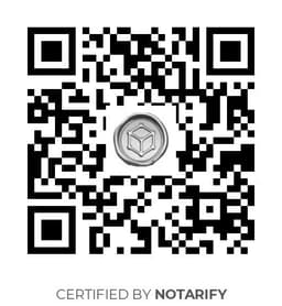 QR Code certificazione Notarify