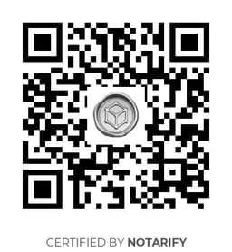 QR Code certificazione Notarify