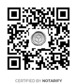 QR Code certificazione Notarify