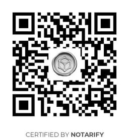 QR Code certificazione Notarify