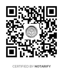 QR Code certificazione Notarify
