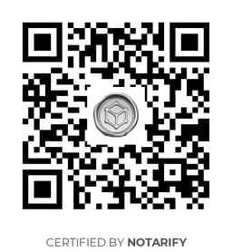 QR Code certificazione Notarify