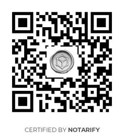 QR Code certificazione Notarify