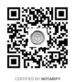 QR Code certificazione Notarify