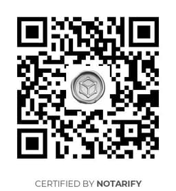QR Code certificazione Notarify