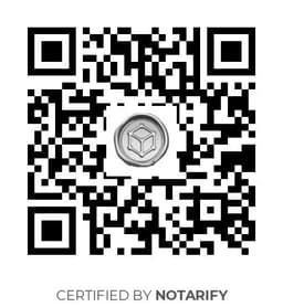 QR Code certificazione Notarify