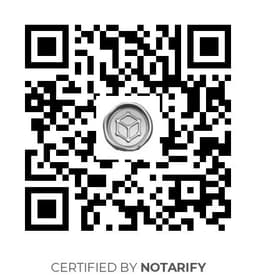 QR Code certificazione Notarify