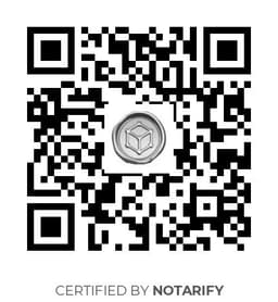 QR Code certificazione Notarify