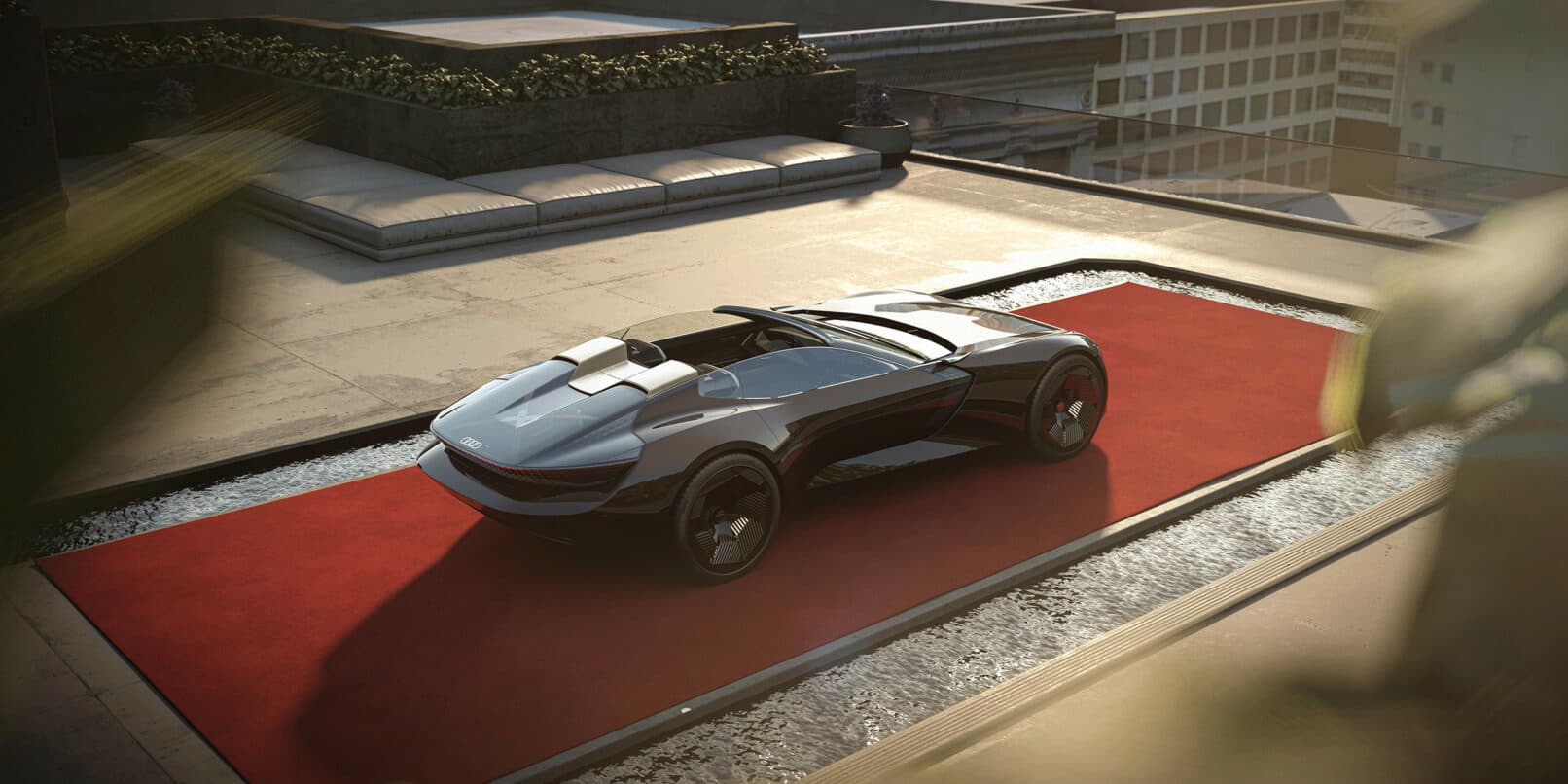 Audi svela il concept di Skysphere, la roadster elettrica a guida autonoma e passo variabile