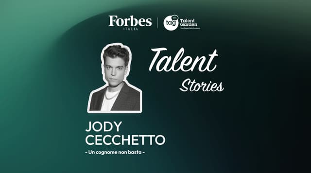 "Per costruire il talento un cognome non basta". Jody Cecchetto si racconta nella quarta puntata di Talent Stories