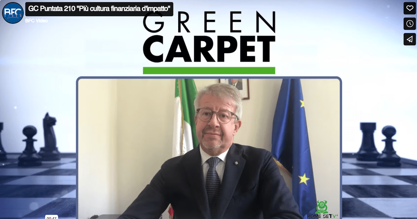 Green Carpet – puntata 210 – "Più cultura finanziaria d'impatto"