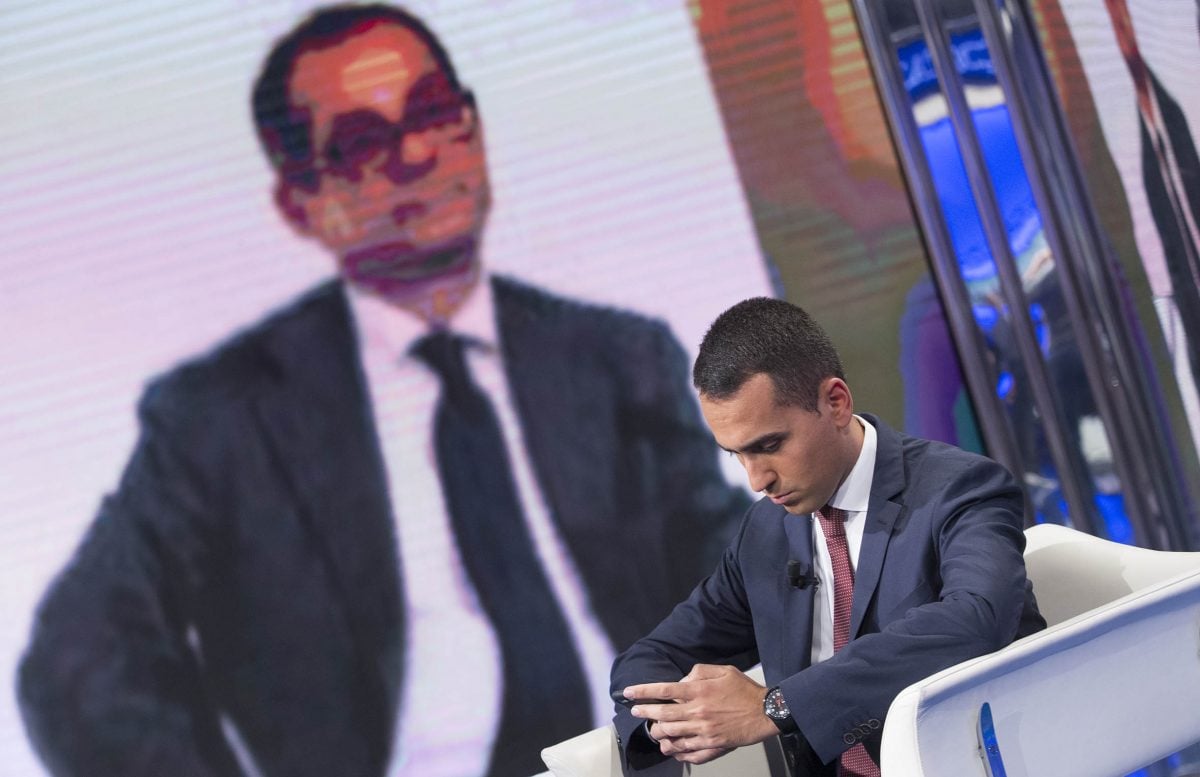 Luigi Di Maio nel salotto di Porta a Porta