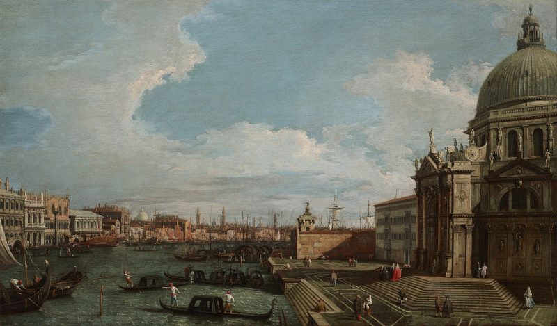 Canaletto-Il Canal Grande verso il bacino di San Marco