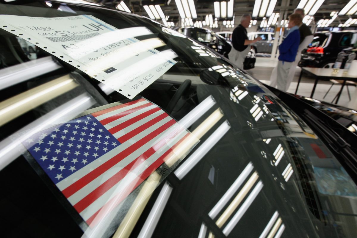 Una Volkswagen destinata all'esportazione negli Usa