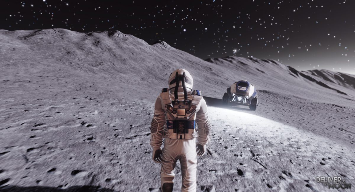 scena di videogioco DeliverUsTheMoon