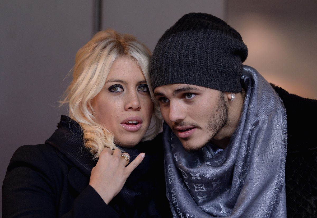wanda nara allo stadio con icardi
