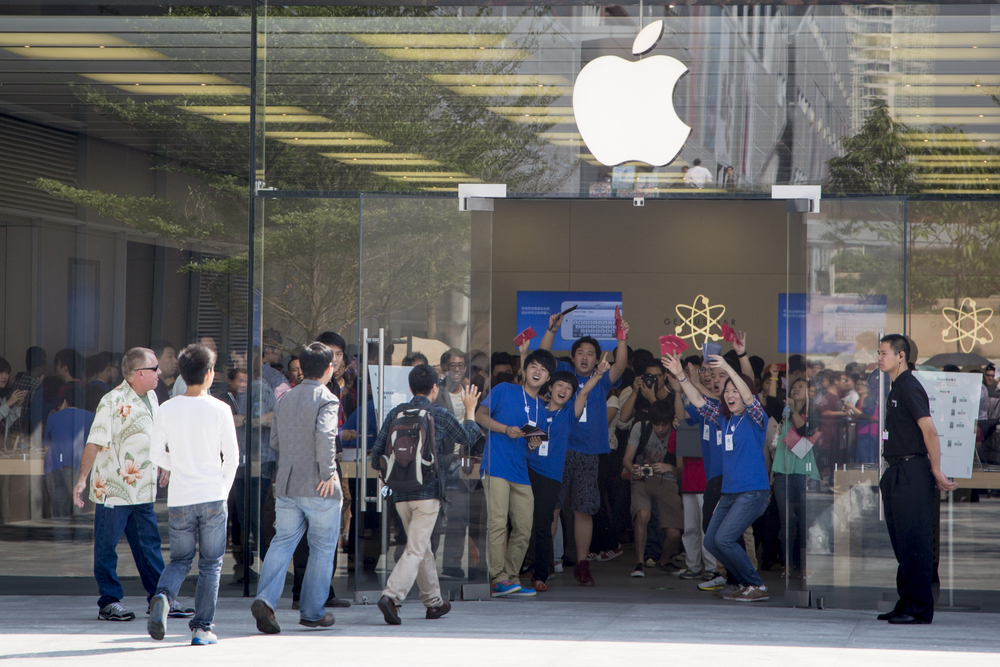 L'inaugurazione dell'Apple Store di Shenzen
