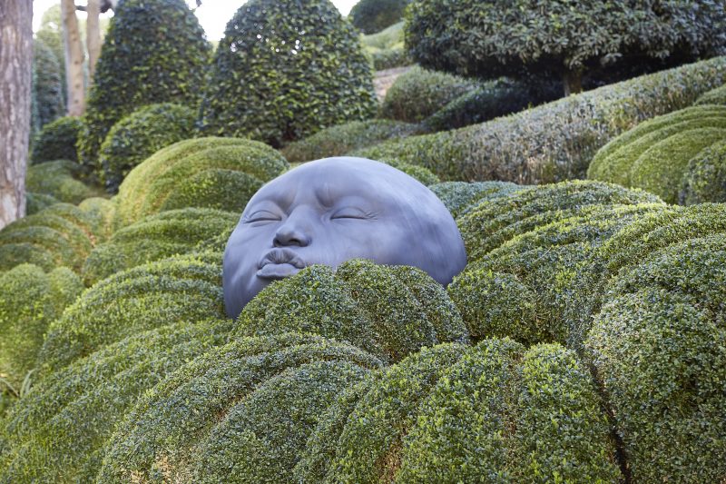 giardini scultura volto
