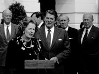 Margaret Thatcher e Ronald Reagan