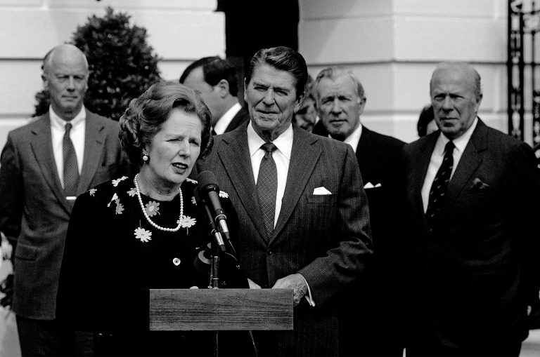 Margaret Thatcher e Ronald Reagan