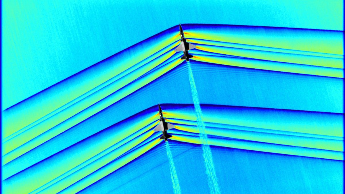 Dalla Nasa le prime immagini di un aereo che rompe la barriera del suono