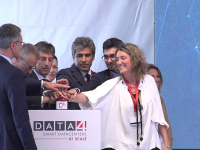 Un momento dell'inaugurazione del data center di Cornaredo