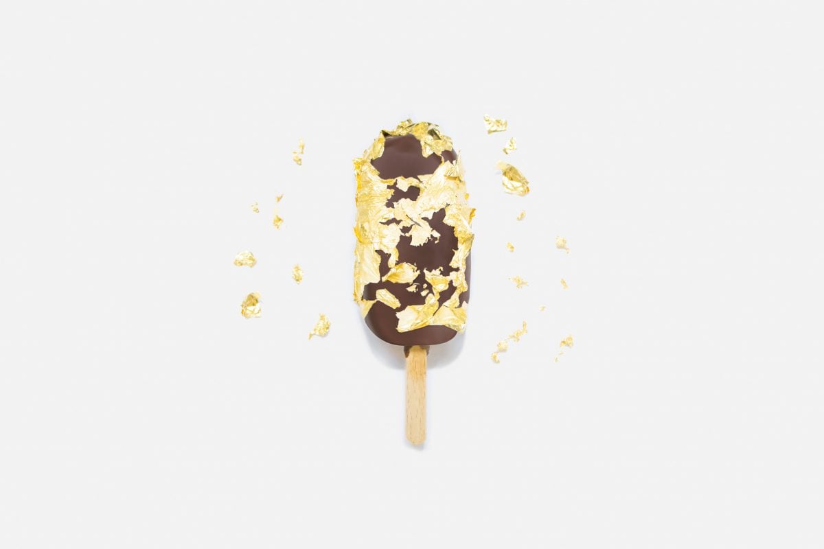 Arriva a Milano il gelato ricoperto con la foglia d’oro