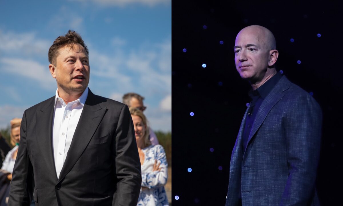 Elon Musk Jeff Bezos