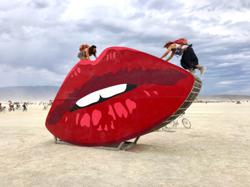 Burning Man Lips Fnnch