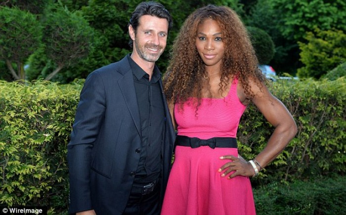 Patrick Mouratoglou & Serena Williams durante un gala
