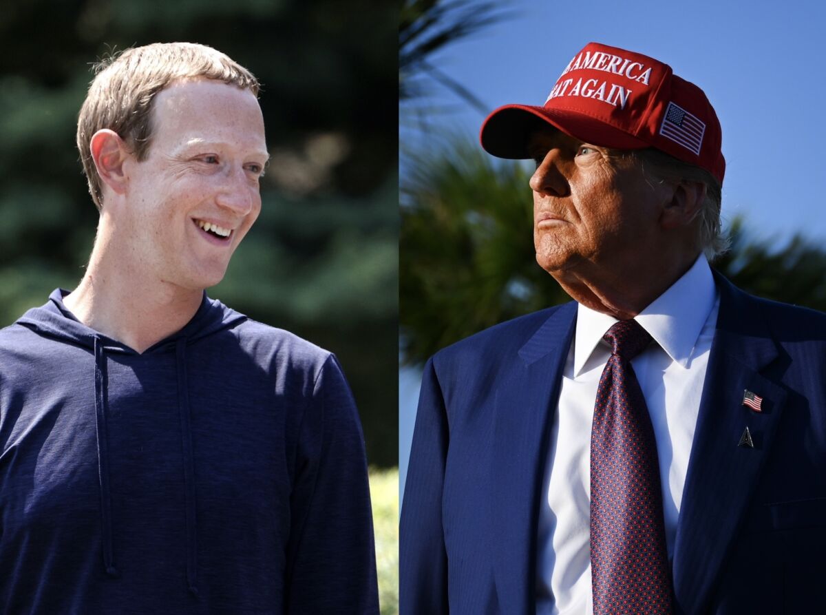 Zuckerberg Trump