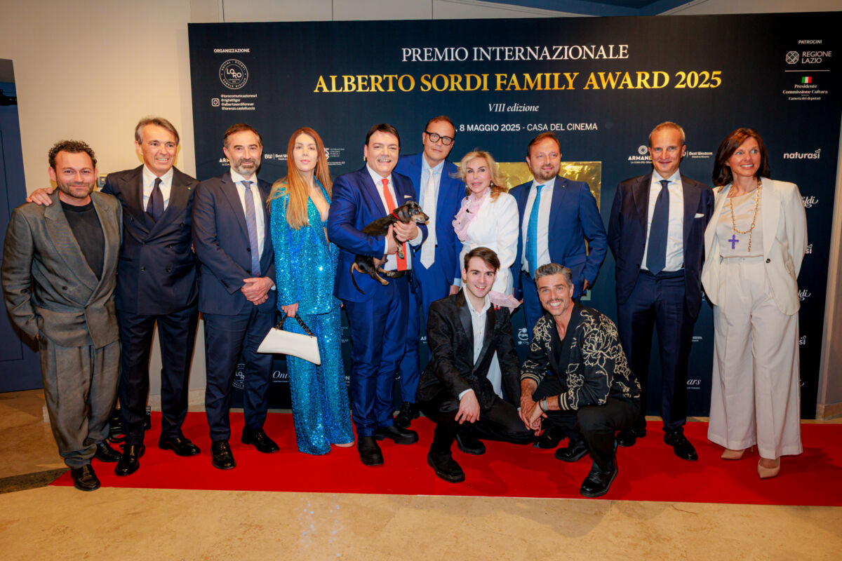 Una parata di stelle per l’Alberto Sordi Family Award 2025: premiati 14 protagonisti di cinema, informazione e impresa
