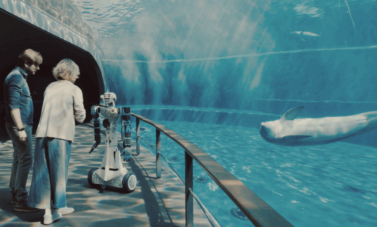 Alter-Ego, il robot umanoide dell'Istituto Italiano di Tecnologia all'Acquario di Genova