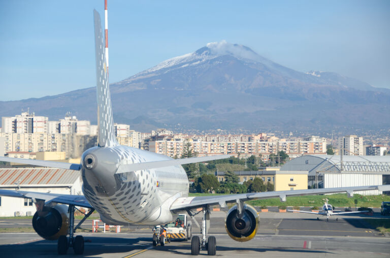 Airport,Of,Catania,In,Sicilia,Southern,Part,Of,Italy,Where
