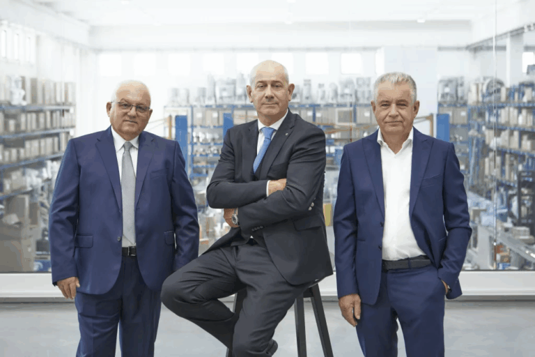 Gianfranco Cattapan, Rinaldo Piva e Michele Zanon, soci fondatori del gruppo Pegaso Industries .