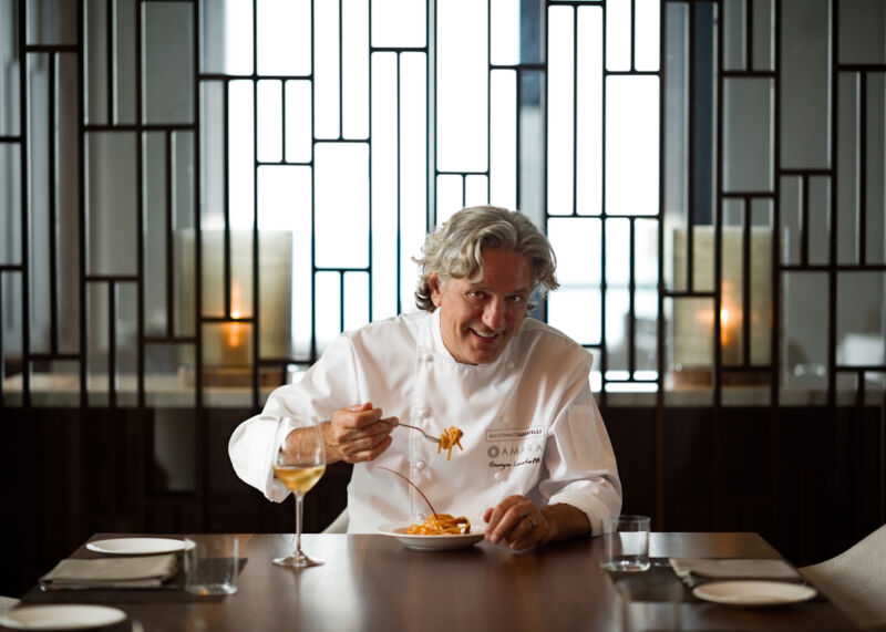 Lo chef Giorgio Locatelli