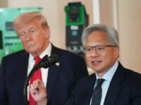 Donald Trump insieme a Jensen Huang di Nvidia