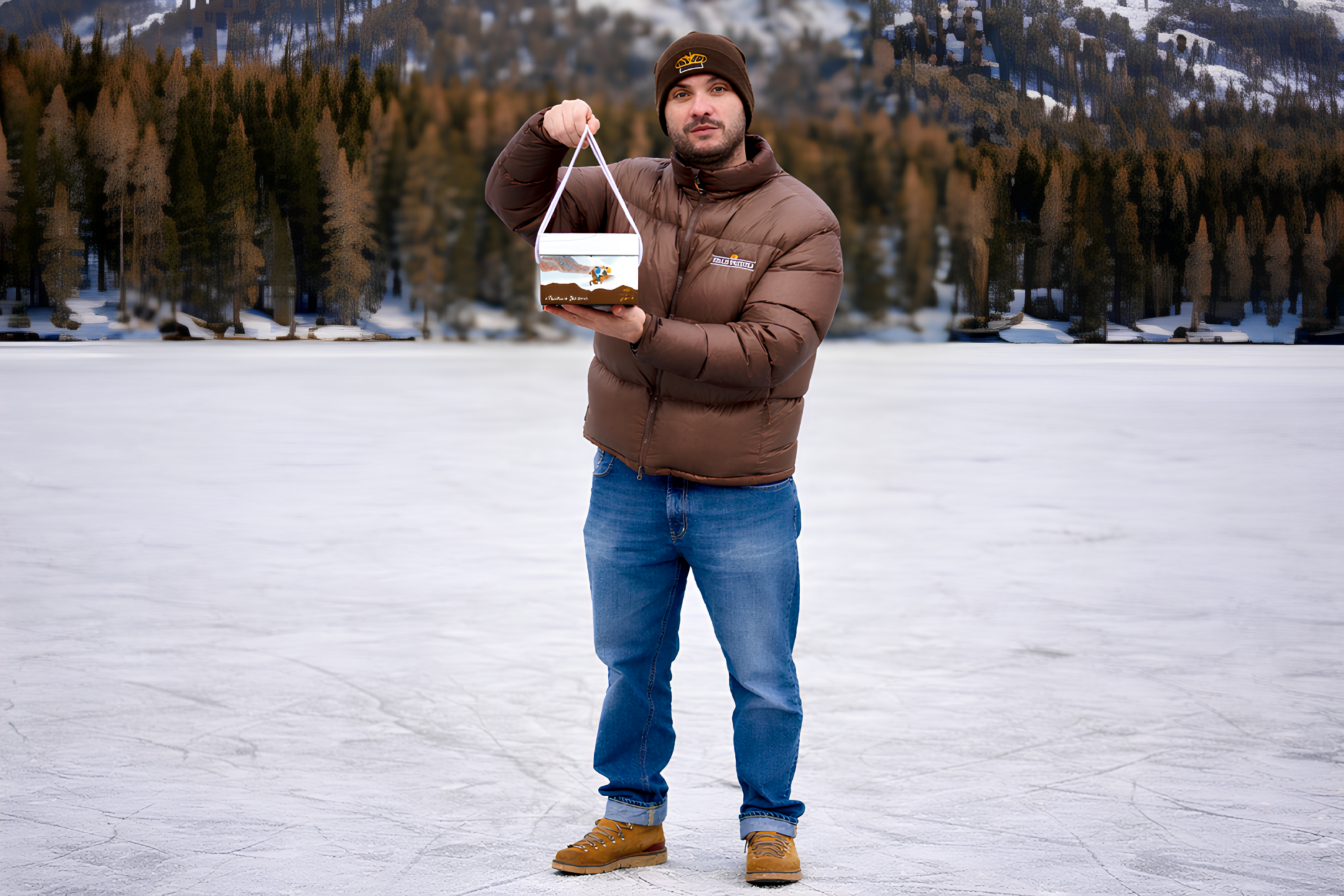 Quando il lusso che diventa esperienza: il panettone di Italo Vezzoli incontra il lago ghiacciato di St. Moritz