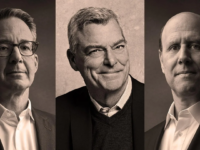 Blue Owl's Doug Ostrover (left), Ares Management's Antony Ressler (middle), and Marc Lipschultz of Blue Owl have watched their net worths shed hundreds of millions of dollars amid AI and credit fears. Aleksandr Karnyukhin for Forbes; Guerin Blask for Forbes