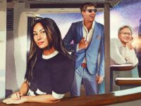 Lucy Guo, Sam Altman, Jensen Huang illustration by Neil Jamieson for Forbes