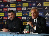 Gabriele Gravina con l'ex ct della Nazionale Rino Gattuso