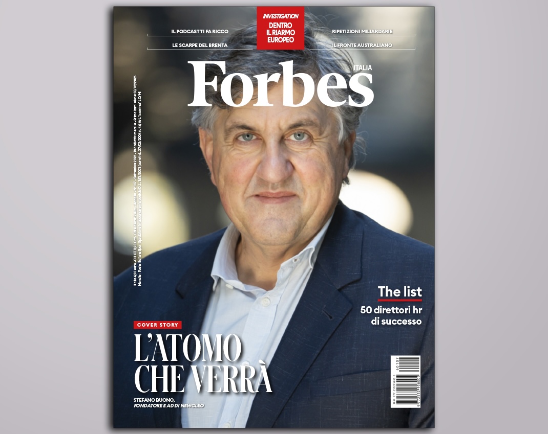 Forbes Italia di settembre in edicola con il nuovo nucleare e la lista dei 50 direttori hr italiani